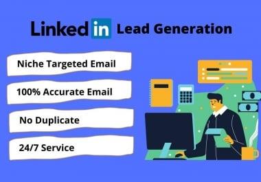 I will collect 100 niche targeted linkedin leads