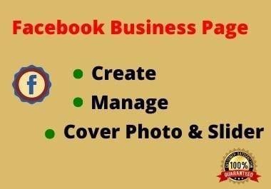 I will Design Professional Facebook Business page & SEO Optimize