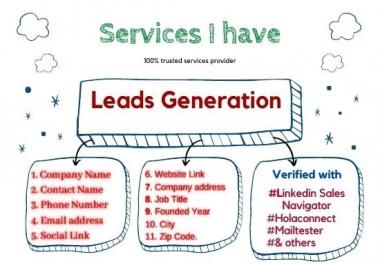 I Will Provide 100 Verified email and contract for you