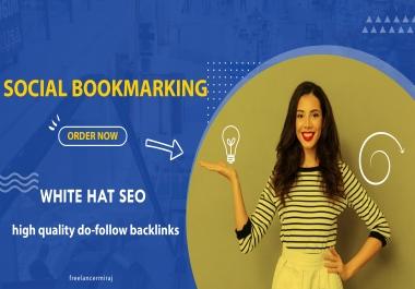 I will do High Quality Social Bookmarking Do-follow Backlinks for your Website.
