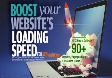 I'll Speed Up Wordpress Website Loading Time WITHIN 12 HOURS