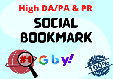 I will Provide 20 High DA PA & PR Social Bookmarking Backlink Services