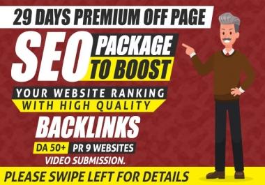 All in one Seo service packages we accept website or video ranking HQ backlinks DA 50+ PR 9 website