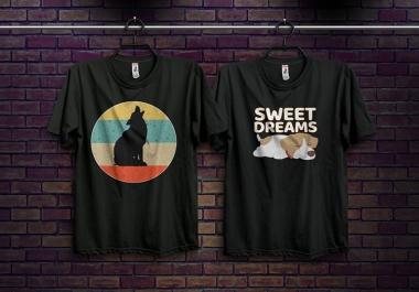 I will create dog Tshirt design for you.