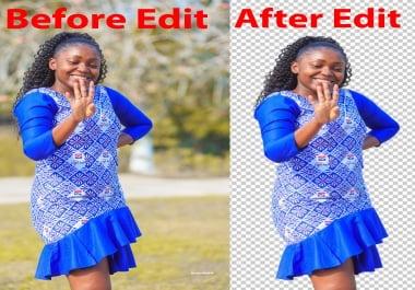 I will urgent professionally background remove.