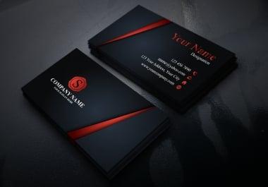 I will do Unique and creative business card design.