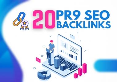 Powerful Pr9 20 Manually Created High Authority SEO Backlinks