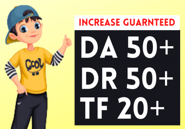 I will icrease domain rating ahrefs dr 50 moz da 50+