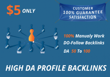 I will do high quality SEO profile backlinks manually