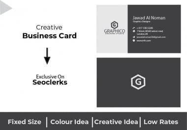 I will make professional Business card design within 24 hours
