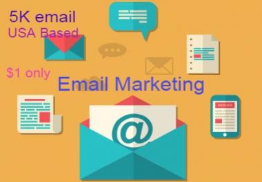 USA based consumers 5K email list