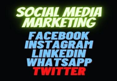 I'm your social media marketing manager you can knock me