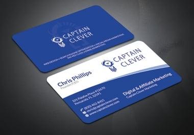 i will made a professional minimalist modern luxury business card