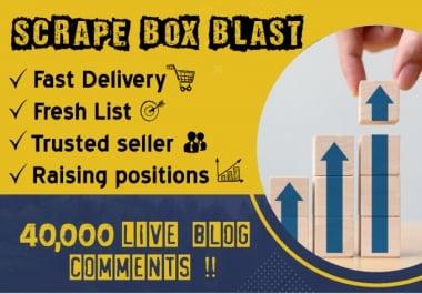 Scrapebox blast of 40,000 comments