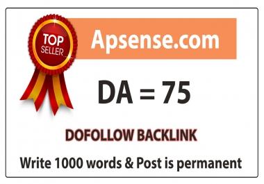 Write and Publish a High Quality Guest Post on APSENSE. COM