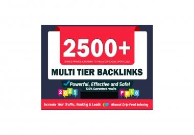 I will do 2500 SEO dofollow backlinks for Rank 1