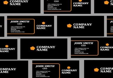 I will design professional business cards.