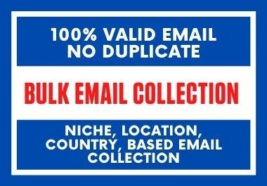 I Will Provide 6K Niche Targeted Valid Bulk Email List