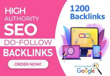 provide 1200 High DA PA high quality dofollow backlinks for seo