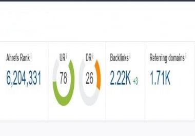 One Guest Post on DR 26 UR 76 Site Do-Follow Backlink