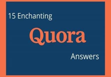 15 Quora Answers With Targeted Traffic