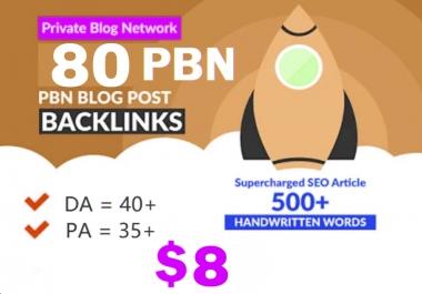 I will do 80+ Permanent Blog Post on developed ended web 2.0s blog for your site