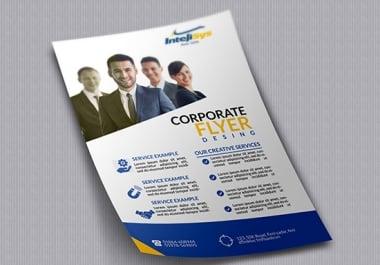 design a professional corporate flyer