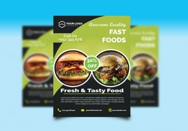 I will do design professional flyer for you 24 hours