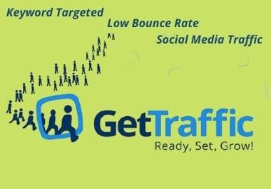 I will bring real visitor's & organic targeted traffic