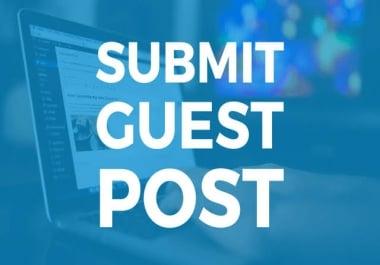 Guest post available on our website DA is 36 and DR is 40