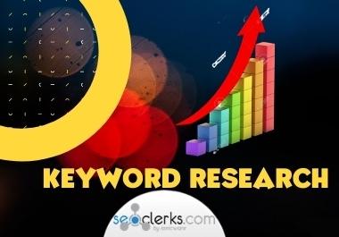 I will do most effective nichr related SEO keyword research and competitor analysis for Google ranki