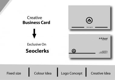 I will make awesome business card in cheap price