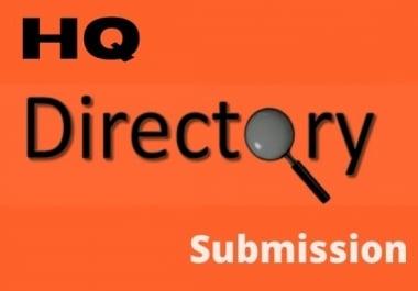 I will do manually 100 high quality directory submissions