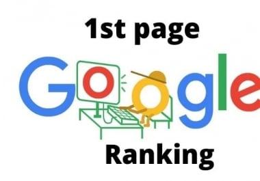 I will give complete 1st page ranking on google
