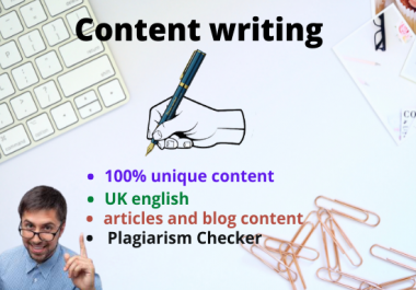 i will do 20 articles and blog contents writing and website content