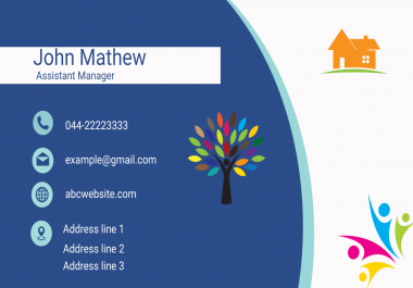 I will get individual design unique Business card& logo ready