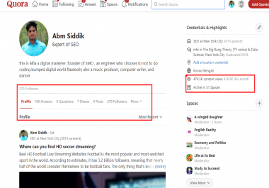 provide Guranteed targeted Traffic with 10 Quora answers.