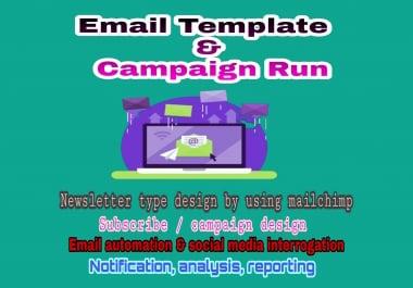 I can create mailchimp email template