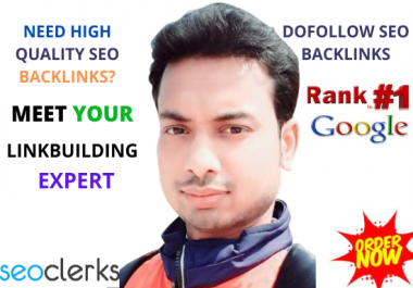 I will build high quality dofollow SEO backlinks for google top ranking