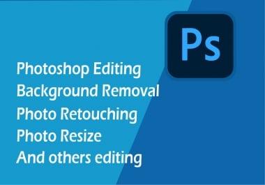 I will do Background remove and others photoshop editing