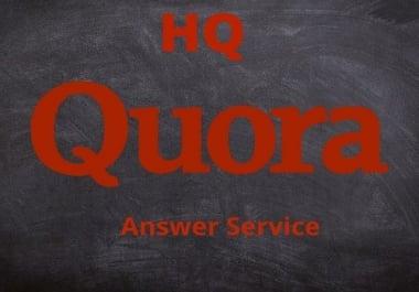I will Promote 20 High Quality Quora answer with your keyword & URL