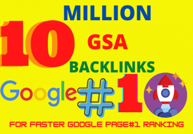I will create high quality 10 MILION backlinks SEO service for google ranking
