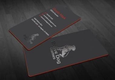I will design business card with two concepts