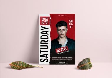 I will design a professional business poster