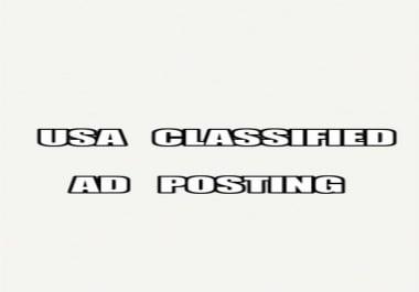 i will post ur ads on top 40 usa classified ad sites