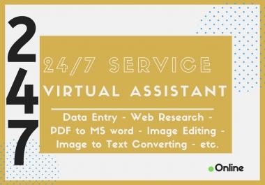 I will be your business or personal virtual assistant for 1 hour