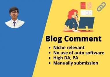 I will do 50 niche relevant blog comments SEO backlinks for your website