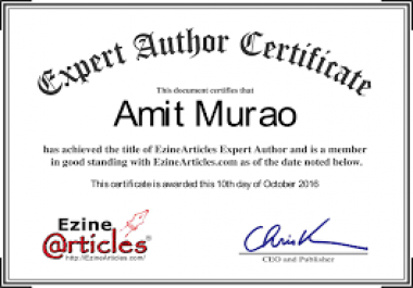 write 500 Words Original Article and Aubmit To EzineArticles