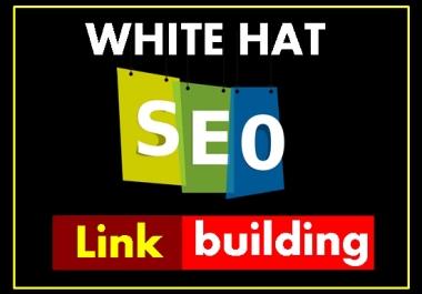 Provide white hat Off Page SEO Backlink,  manual link building service