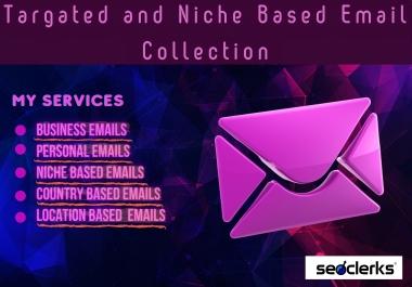 I will collect Targated and Niche Based 1.2k Emails